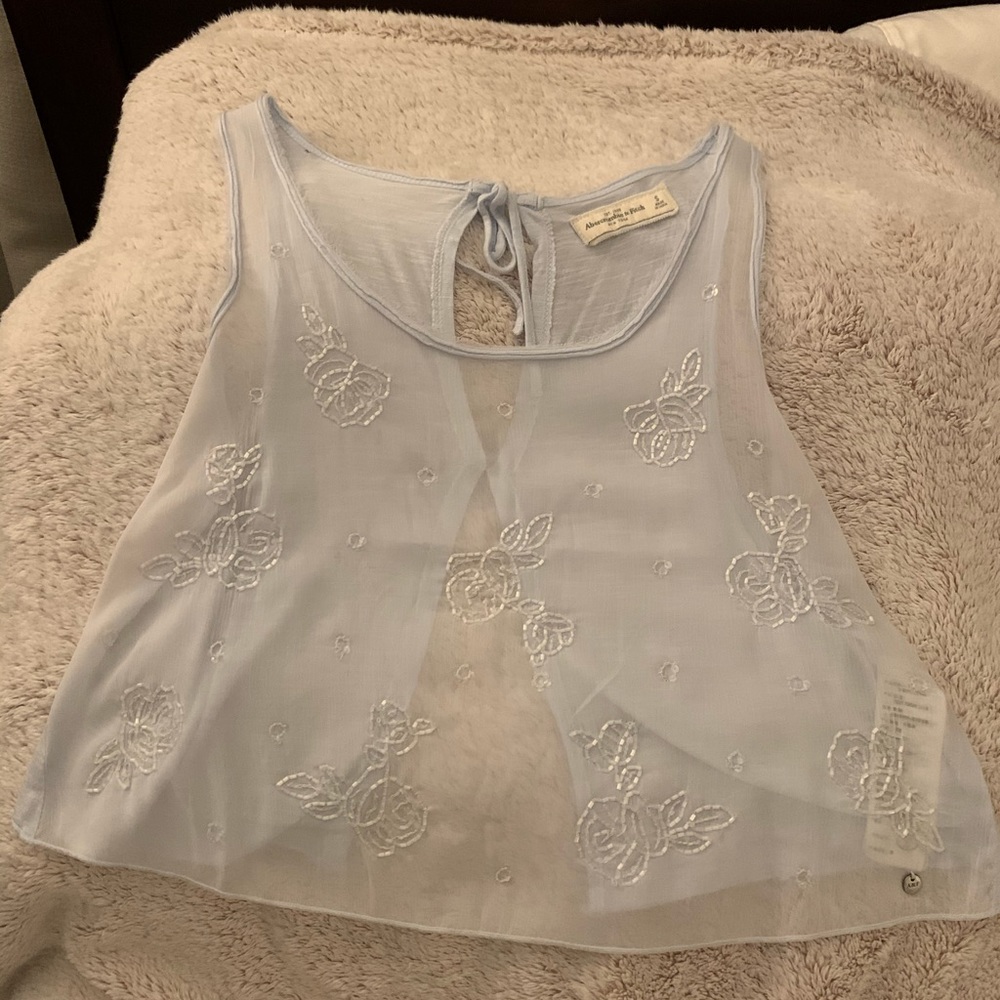 pending a&f blue top